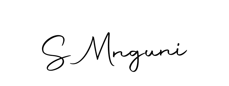 Create a beautiful signature design for name S Mnguni. With this signature (Autography-DOLnW) fonts, you can make a handwritten signature for free. S Mnguni signature style 10 images and pictures png