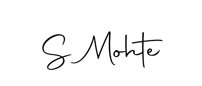 The best way (Autography-DOLnW) to make a short signature is to pick only two or three words in your name. The name S Mohte include a total of six letters. For converting this name. S Mohte signature style 10 images and pictures png