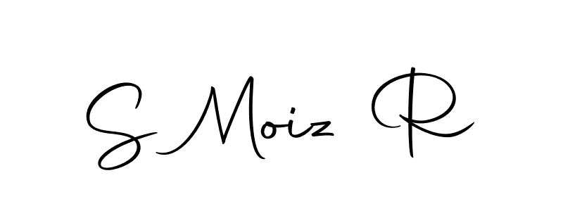 Create a beautiful signature design for name S Moiz R. With this signature (Autography-DOLnW) fonts, you can make a handwritten signature for free. S Moiz R signature style 10 images and pictures png