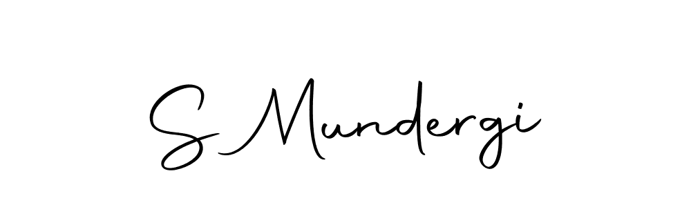 Make a beautiful signature design for name S Mundergi. With this signature (Autography-DOLnW) style, you can create a handwritten signature for free. S Mundergi signature style 10 images and pictures png