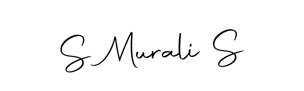 Use a signature maker to create a handwritten signature online. With this signature software, you can design (Autography-DOLnW) your own signature for name S Murali S. S Murali S signature style 10 images and pictures png