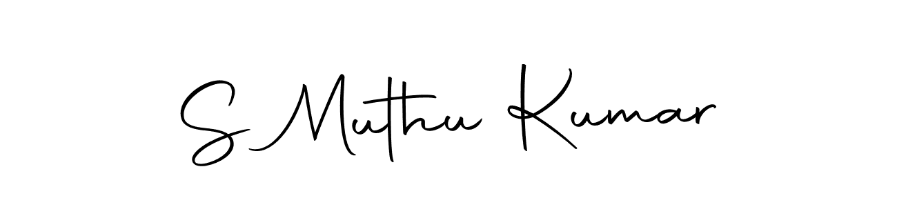 You should practise on your own different ways (Autography-DOLnW) to write your name (S Muthu Kumar) in signature. don't let someone else do it for you. S Muthu Kumar signature style 10 images and pictures png