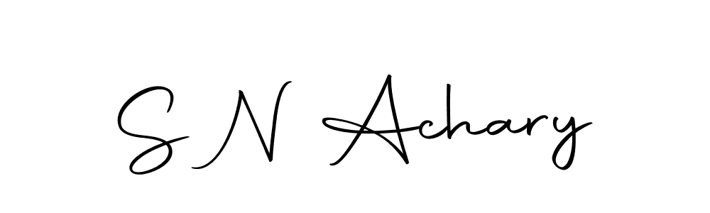 How to make S N Achary signature? Autography-DOLnW is a professional autograph style. Create handwritten signature for S N Achary name. S N Achary signature style 10 images and pictures png