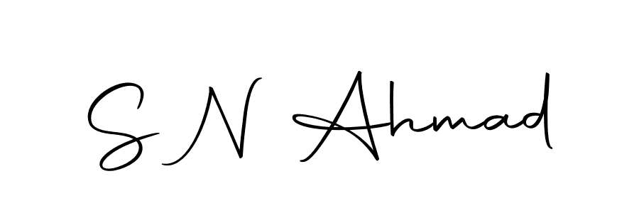 How to make S N Ahmad signature? Autography-DOLnW is a professional autograph style. Create handwritten signature for S N Ahmad name. S N Ahmad signature style 10 images and pictures png