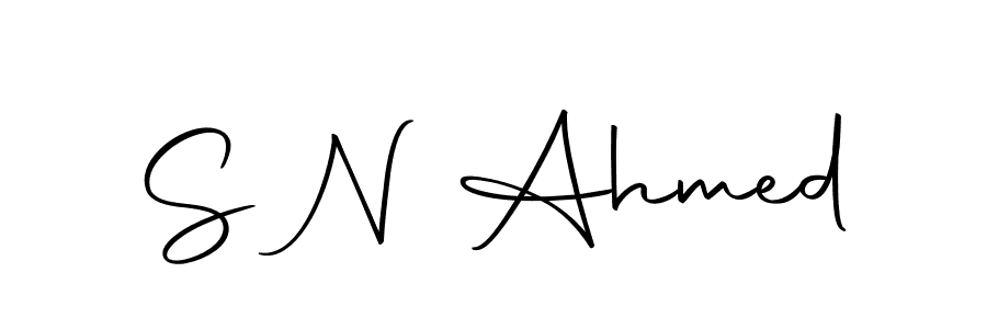 Design your own signature with our free online signature maker. With this signature software, you can create a handwritten (Autography-DOLnW) signature for name S N Ahmed. S N Ahmed signature style 10 images and pictures png