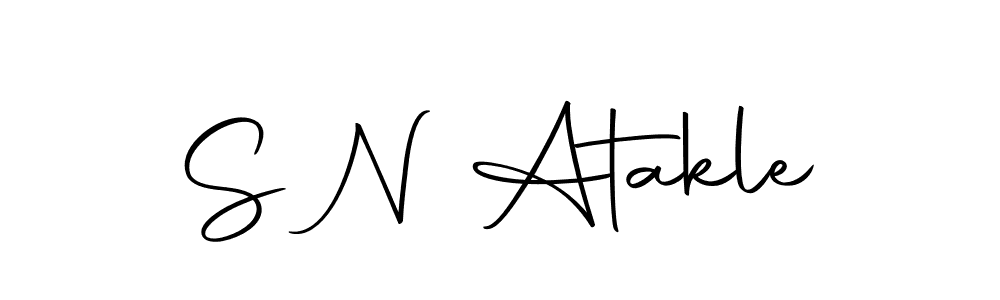 Design your own signature with our free online signature maker. With this signature software, you can create a handwritten (Autography-DOLnW) signature for name S N Atakle. S N Atakle signature style 10 images and pictures png