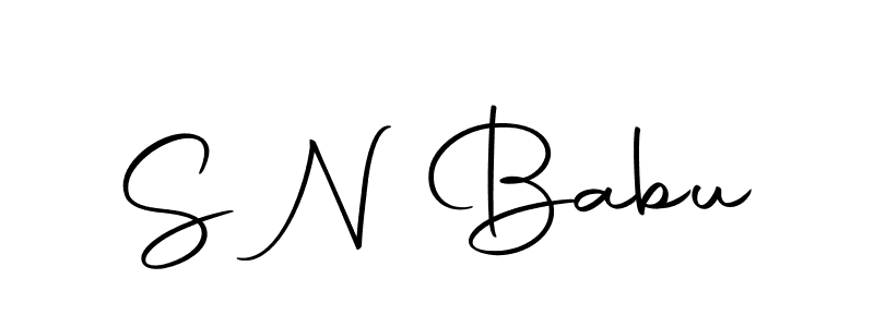 It looks lik you need a new signature style for name S N Babu. Design unique handwritten (Autography-DOLnW) signature with our free signature maker in just a few clicks. S N Babu signature style 10 images and pictures png