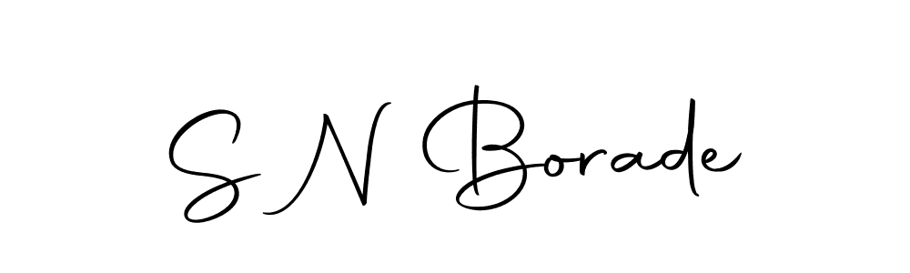 The best way (Autography-DOLnW) to make a short signature is to pick only two or three words in your name. The name S N Borade include a total of six letters. For converting this name. S N Borade signature style 10 images and pictures png
