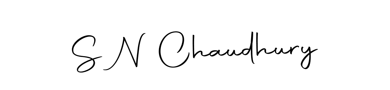 Make a beautiful signature design for name S N Chaudhury. With this signature (Autography-DOLnW) style, you can create a handwritten signature for free. S N Chaudhury signature style 10 images and pictures png