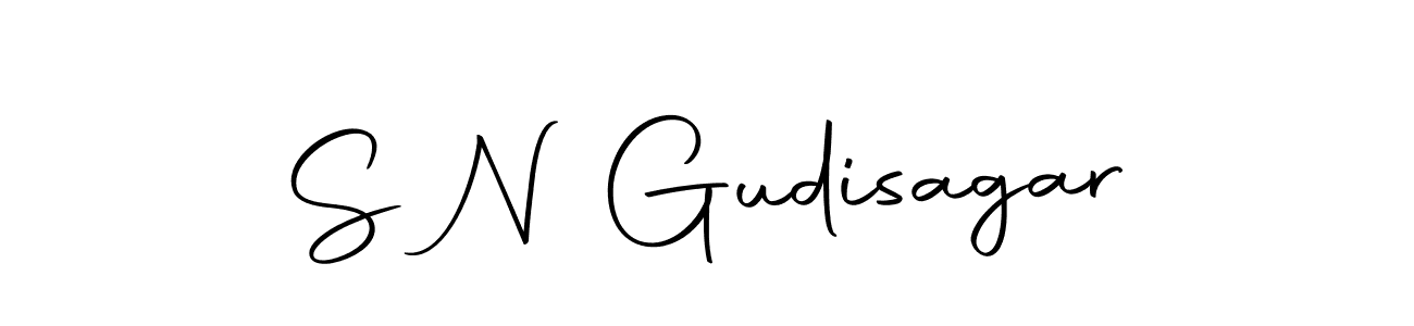 How to make S N Gudisagar signature? Autography-DOLnW is a professional autograph style. Create handwritten signature for S N Gudisagar name. S N Gudisagar signature style 10 images and pictures png