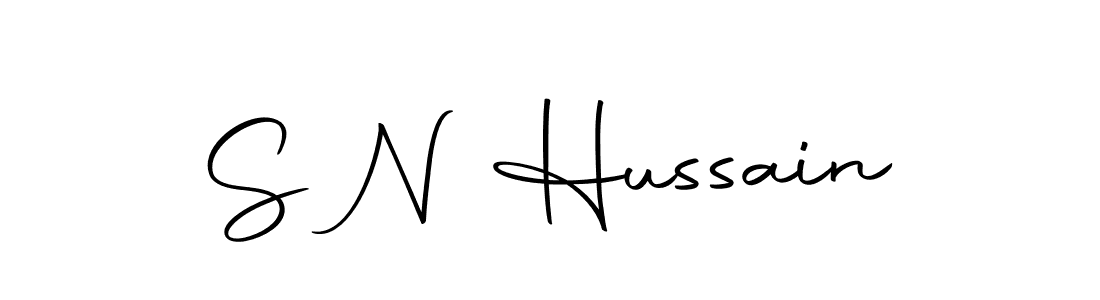 The best way (Autography-DOLnW) to make a short signature is to pick only two or three words in your name. The name S N Hussain include a total of six letters. For converting this name. S N Hussain signature style 10 images and pictures png