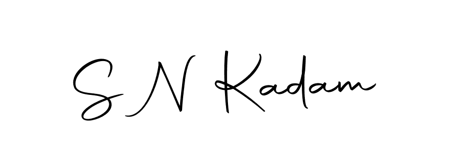 S N Kadam stylish signature style. Best Handwritten Sign (Autography-DOLnW) for my name. Handwritten Signature Collection Ideas for my name S N Kadam. S N Kadam signature style 10 images and pictures png