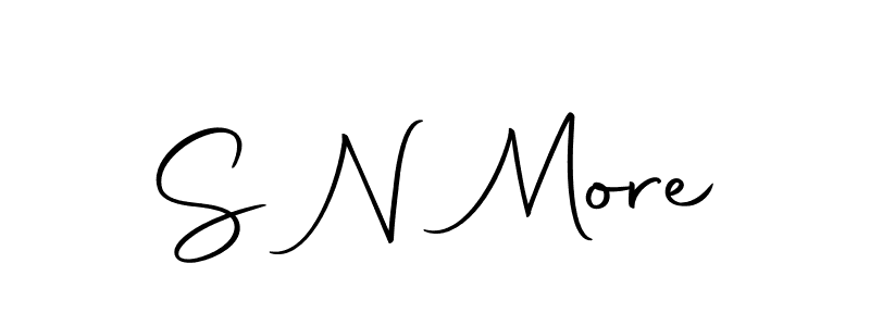 You should practise on your own different ways (Autography-DOLnW) to write your name (S N More) in signature. don't let someone else do it for you. S N More signature style 10 images and pictures png