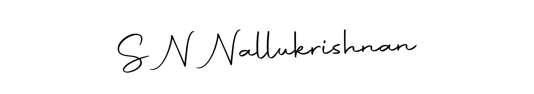 How to make S N Nallukrishnan signature? Autography-DOLnW is a professional autograph style. Create handwritten signature for S N Nallukrishnan name. S N Nallukrishnan signature style 10 images and pictures png