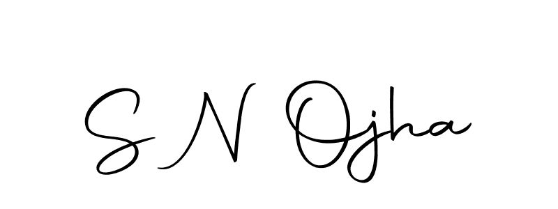 The best way (Autography-DOLnW) to make a short signature is to pick only two or three words in your name. The name S N Ojha include a total of six letters. For converting this name. S N Ojha signature style 10 images and pictures png