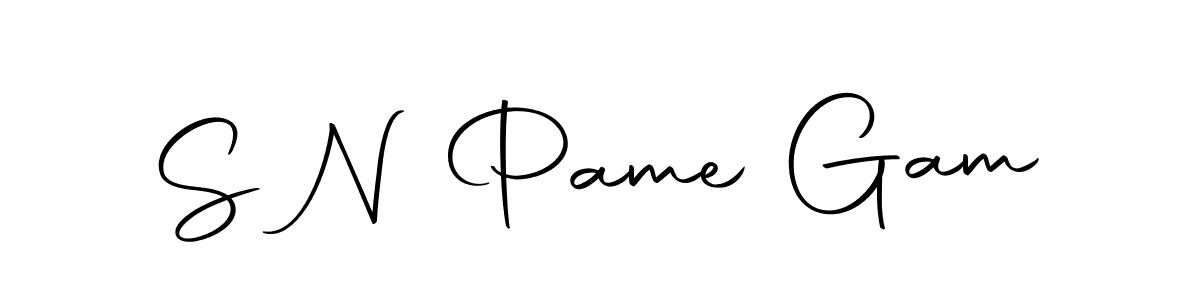 This is the best signature style for the S N Pame Gam name. Also you like these signature font (Autography-DOLnW). Mix name signature. S N Pame Gam signature style 10 images and pictures png