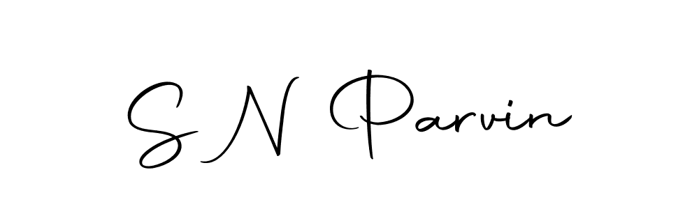 Make a beautiful signature design for name S N Parvin. With this signature (Autography-DOLnW) style, you can create a handwritten signature for free. S N Parvin signature style 10 images and pictures png