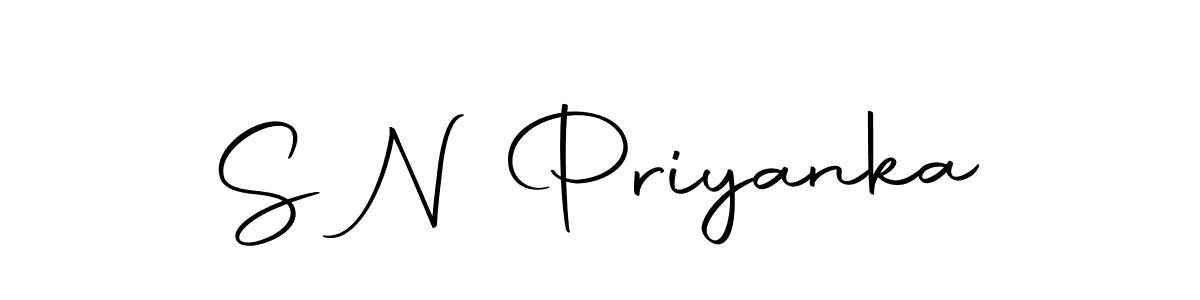 Make a beautiful signature design for name S N Priyanka. With this signature (Autography-DOLnW) style, you can create a handwritten signature for free. S N Priyanka signature style 10 images and pictures png