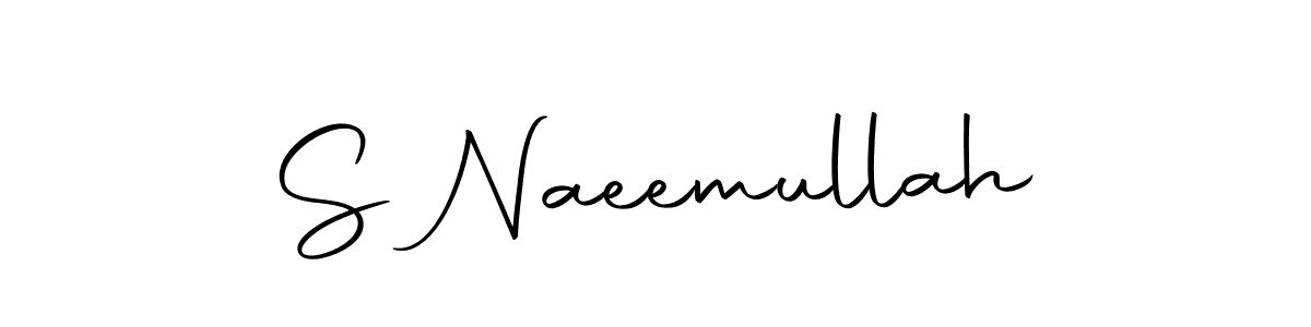 The best way (Autography-DOLnW) to make a short signature is to pick only two or three words in your name. The name S Naeemullah include a total of six letters. For converting this name. S Naeemullah signature style 10 images and pictures png