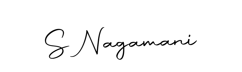 How to make S Nagamani name signature. Use Autography-DOLnW style for creating short signs online. This is the latest handwritten sign. S Nagamani signature style 10 images and pictures png