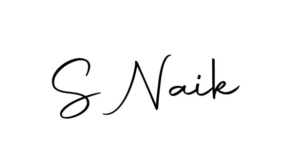 Make a beautiful signature design for name S Naik. With this signature (Autography-DOLnW) style, you can create a handwritten signature for free. S Naik signature style 10 images and pictures png