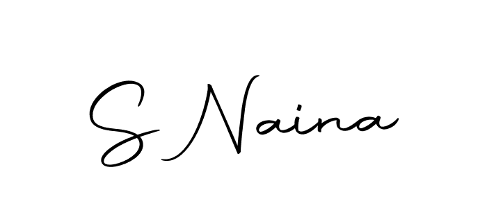 Create a beautiful signature design for name S Naina. With this signature (Autography-DOLnW) fonts, you can make a handwritten signature for free. S Naina signature style 10 images and pictures png