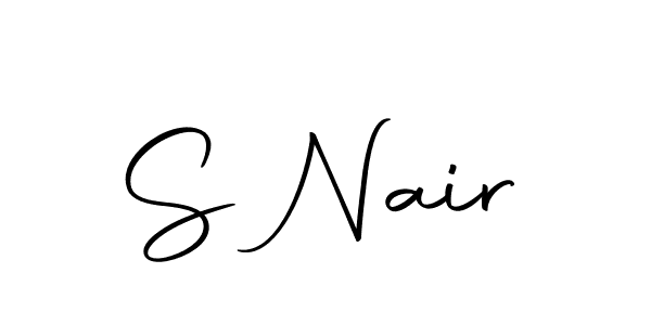 You should practise on your own different ways (Autography-DOLnW) to write your name (S Nair) in signature. don't let someone else do it for you. S Nair signature style 10 images and pictures png