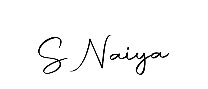 You should practise on your own different ways (Autography-DOLnW) to write your name (S Naiya) in signature. don't let someone else do it for you. S Naiya signature style 10 images and pictures png
