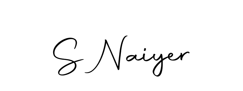 Use a signature maker to create a handwritten signature online. With this signature software, you can design (Autography-DOLnW) your own signature for name S Naiyer. S Naiyer signature style 10 images and pictures png