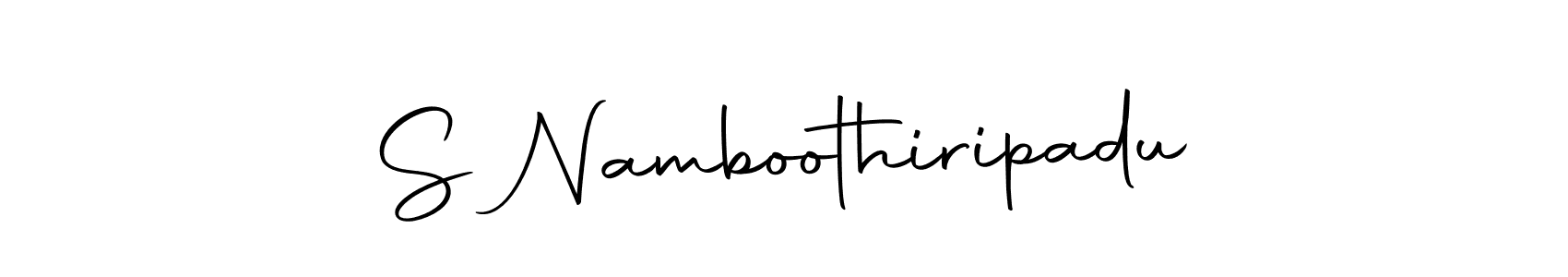 Create a beautiful signature design for name S Namboothiripadu. With this signature (Autography-DOLnW) fonts, you can make a handwritten signature for free. S Namboothiripadu signature style 10 images and pictures png