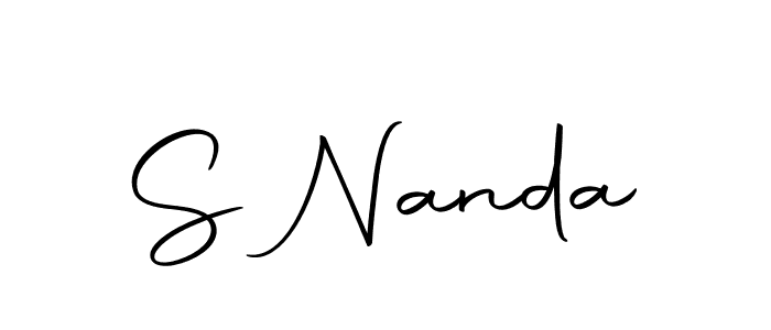 Make a beautiful signature design for name S Nanda. Use this online signature maker to create a handwritten signature for free. S Nanda signature style 10 images and pictures png