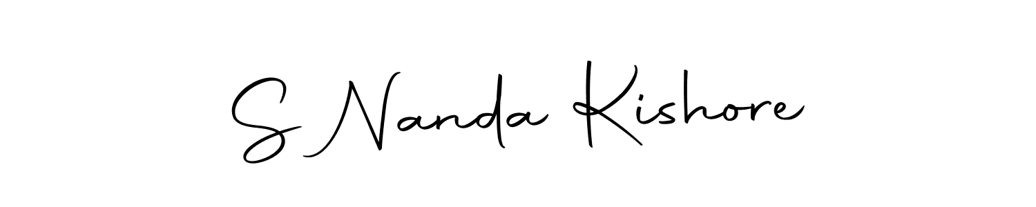 Autography-DOLnW is a professional signature style that is perfect for those who want to add a touch of class to their signature. It is also a great choice for those who want to make their signature more unique. Get S Nanda Kishore name to fancy signature for free. S Nanda Kishore signature style 10 images and pictures png