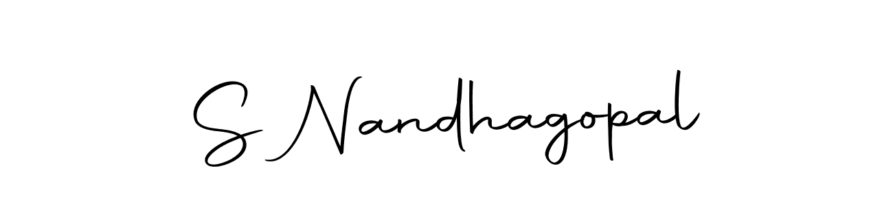 How to make S Nandhagopal signature? Autography-DOLnW is a professional autograph style. Create handwritten signature for S Nandhagopal name. S Nandhagopal signature style 10 images and pictures png