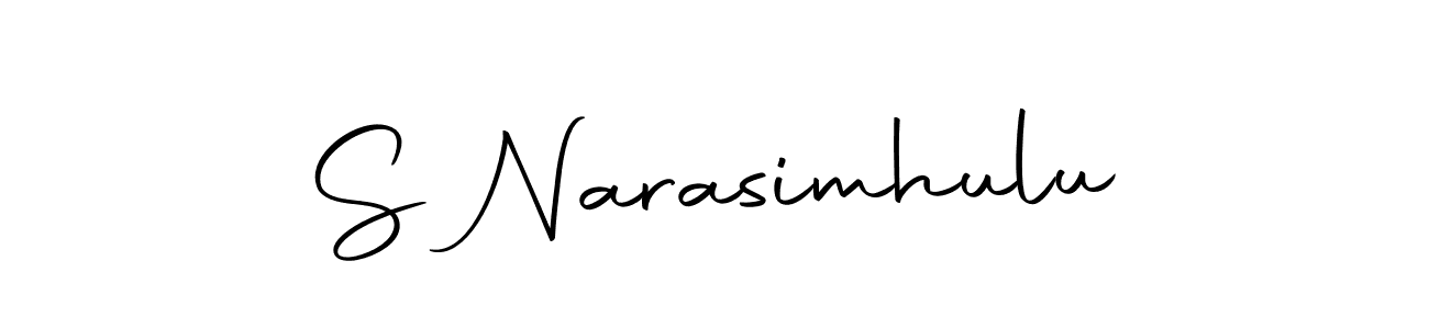 Also we have S Narasimhulu name is the best signature style. Create professional handwritten signature collection using Autography-DOLnW autograph style. S Narasimhulu signature style 10 images and pictures png