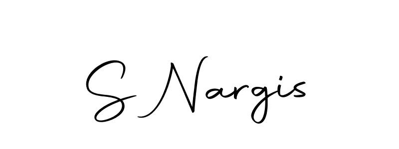 Make a beautiful signature design for name S Nargis. With this signature (Autography-DOLnW) style, you can create a handwritten signature for free. S Nargis signature style 10 images and pictures png