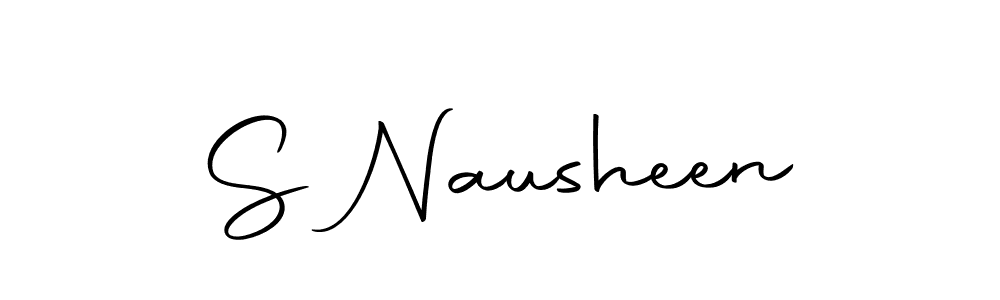 This is the best signature style for the S Nausheen name. Also you like these signature font (Autography-DOLnW). Mix name signature. S Nausheen signature style 10 images and pictures png