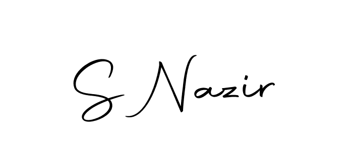 S Nazir stylish signature style. Best Handwritten Sign (Autography-DOLnW) for my name. Handwritten Signature Collection Ideas for my name S Nazir. S Nazir signature style 10 images and pictures png