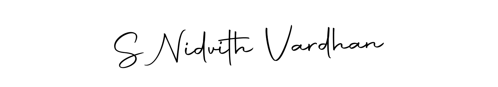 You should practise on your own different ways (Autography-DOLnW) to write your name (S Nidvith Vardhan) in signature. don't let someone else do it for you. S Nidvith Vardhan signature style 10 images and pictures png