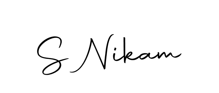 It looks lik you need a new signature style for name S Nikam. Design unique handwritten (Autography-DOLnW) signature with our free signature maker in just a few clicks. S Nikam signature style 10 images and pictures png