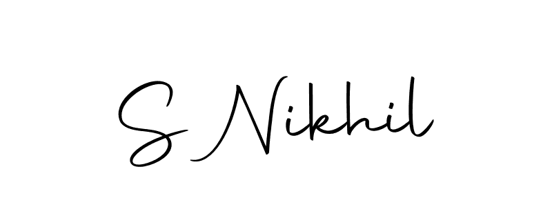 This is the best signature style for the S Nikhil name. Also you like these signature font (Autography-DOLnW). Mix name signature. S Nikhil signature style 10 images and pictures png