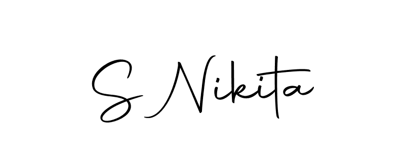 Also we have S Nikita name is the best signature style. Create professional handwritten signature collection using Autography-DOLnW autograph style. S Nikita signature style 10 images and pictures png