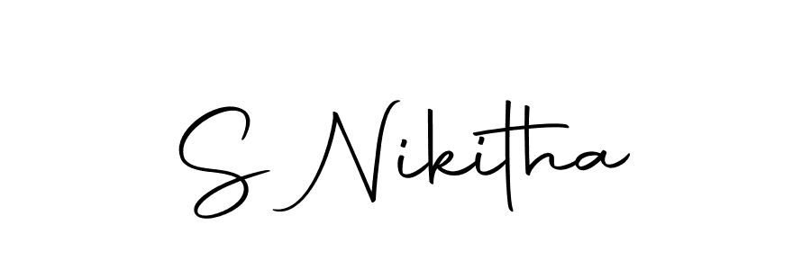 Also we have S Nikitha name is the best signature style. Create professional handwritten signature collection using Autography-DOLnW autograph style. S Nikitha signature style 10 images and pictures png