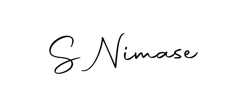 Make a beautiful signature design for name S Nimase. With this signature (Autography-DOLnW) style, you can create a handwritten signature for free. S Nimase signature style 10 images and pictures png
