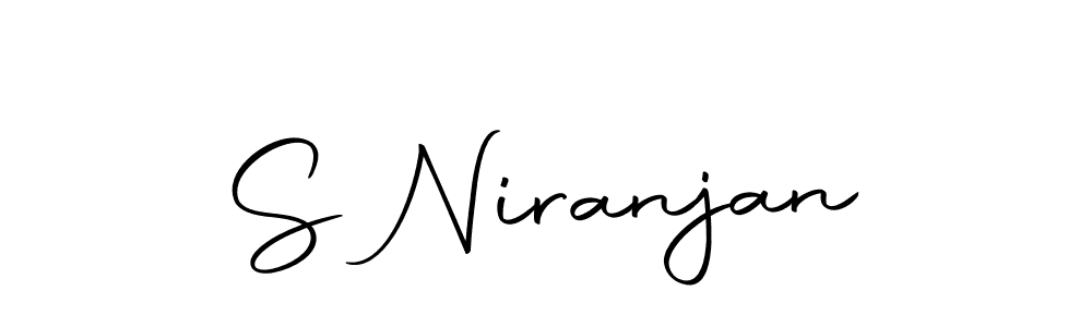 Make a beautiful signature design for name S Niranjan. With this signature (Autography-DOLnW) style, you can create a handwritten signature for free. S Niranjan signature style 10 images and pictures png