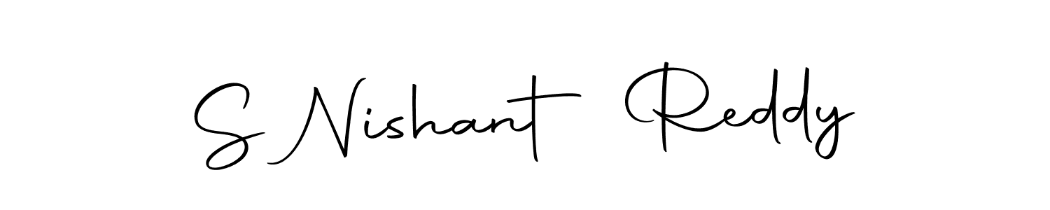 This is the best signature style for the S Nishant Reddy name. Also you like these signature font (Autography-DOLnW). Mix name signature. S Nishant Reddy signature style 10 images and pictures png