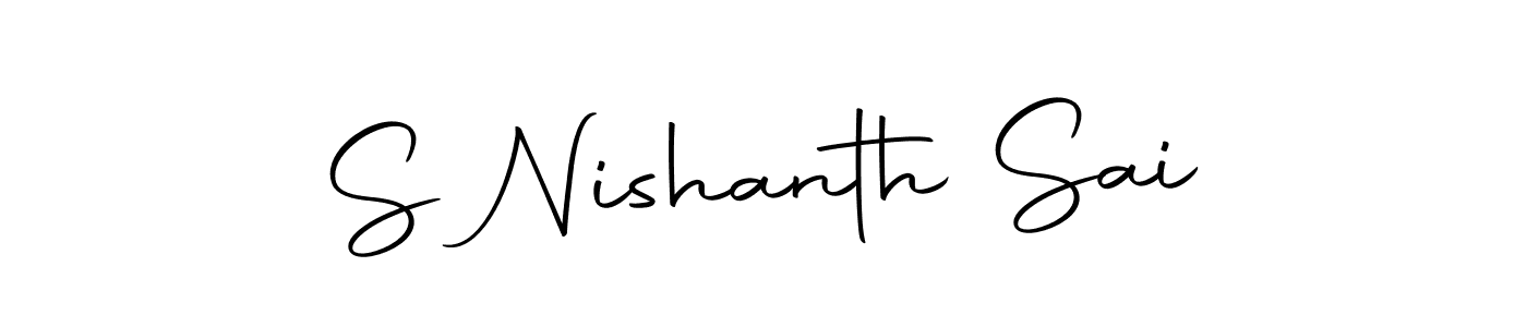 Make a short S Nishanth Sai signature style. Manage your documents anywhere anytime using Autography-DOLnW. Create and add eSignatures, submit forms, share and send files easily. S Nishanth Sai signature style 10 images and pictures png