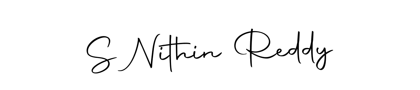 Create a beautiful signature design for name S Nithin Reddy. With this signature (Autography-DOLnW) fonts, you can make a handwritten signature for free. S Nithin Reddy signature style 10 images and pictures png