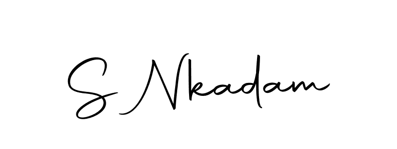 Make a beautiful signature design for name S Nkadam. With this signature (Autography-DOLnW) style, you can create a handwritten signature for free. S Nkadam signature style 10 images and pictures png