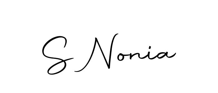 You should practise on your own different ways (Autography-DOLnW) to write your name (S Nonia) in signature. don't let someone else do it for you. S Nonia signature style 10 images and pictures png