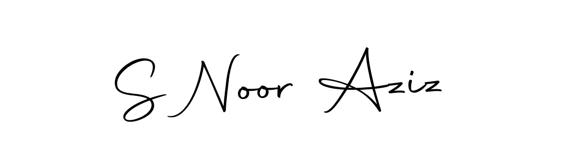 How to make S Noor Aziz signature? Autography-DOLnW is a professional autograph style. Create handwritten signature for S Noor Aziz name. S Noor Aziz signature style 10 images and pictures png